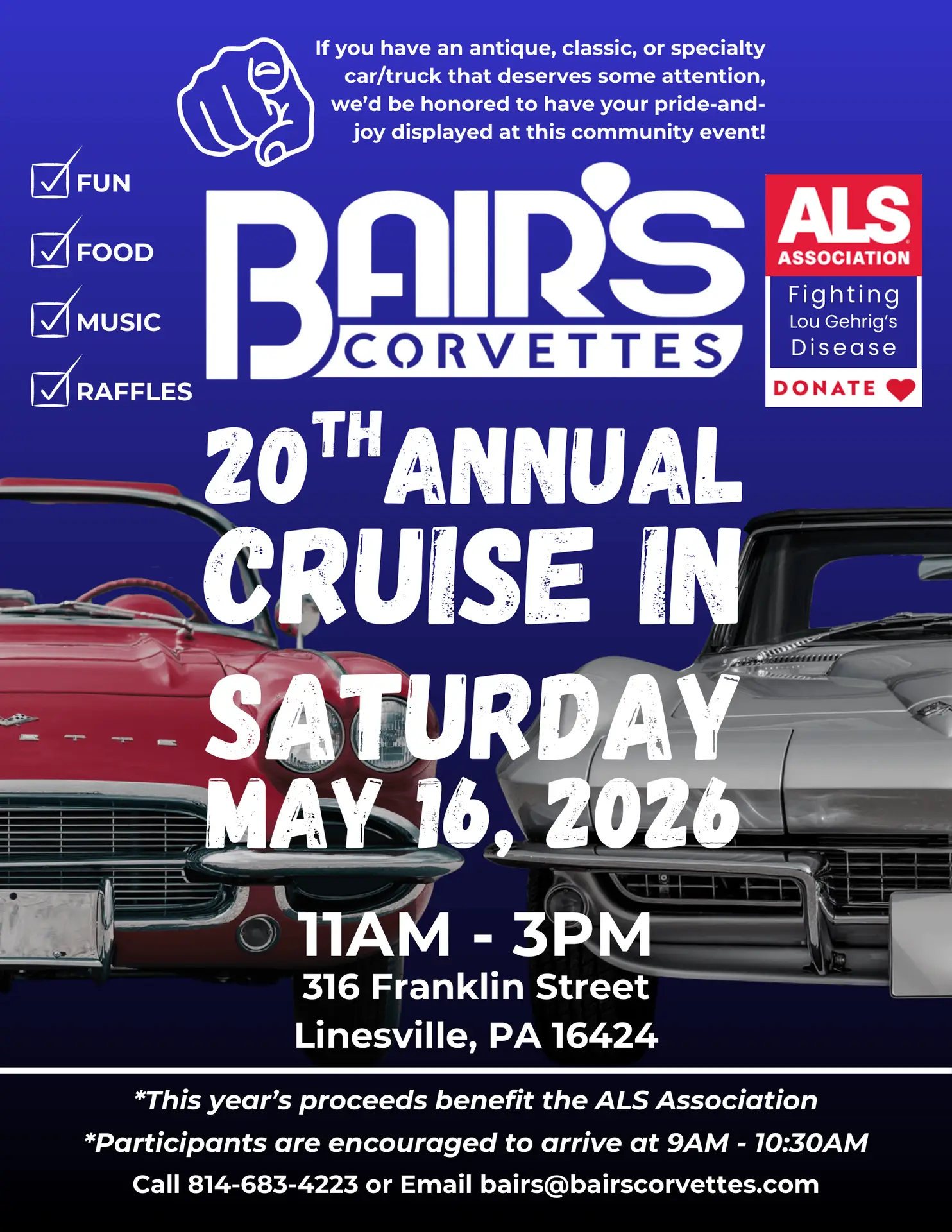Bair's 20th Annual Cruise In